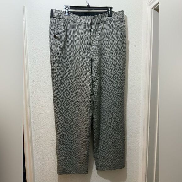 EUC Giorgio Armani Vintage Italy Chevron Wool Blend pants size 16 - Picture 1 of 8